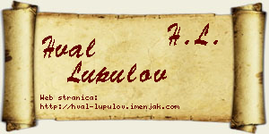 Hval Lupulov vizit kartica